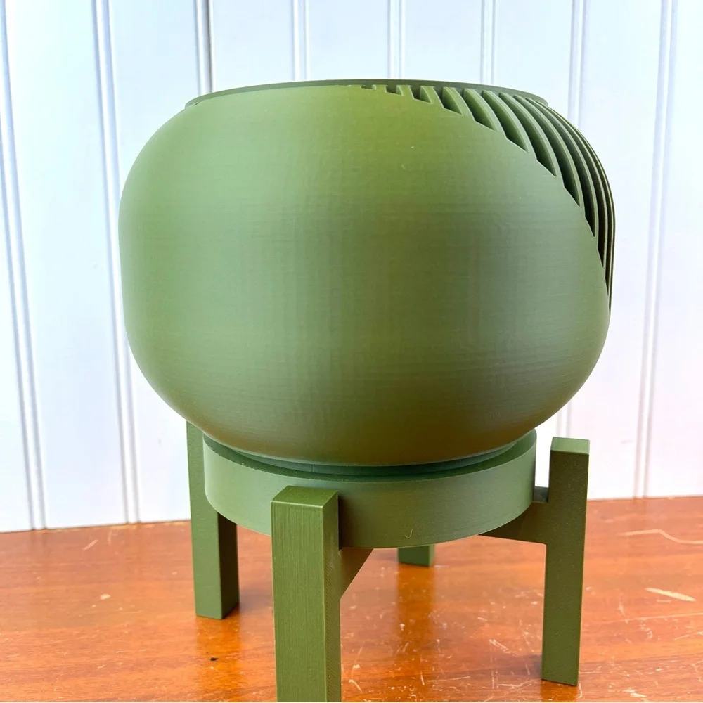 Indoor Flower Pot,The Narvo Planter Pot w/ Drainage Hole & Drip Tray